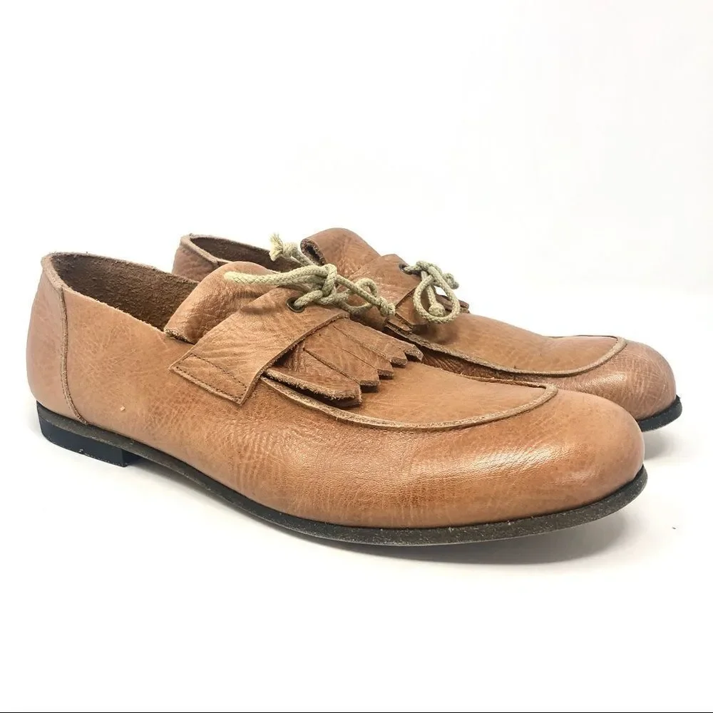 𝅺BIBLIOTEK (Fuso Orario) Italian Leather Shoes 39.5 - Picture 2 of 16